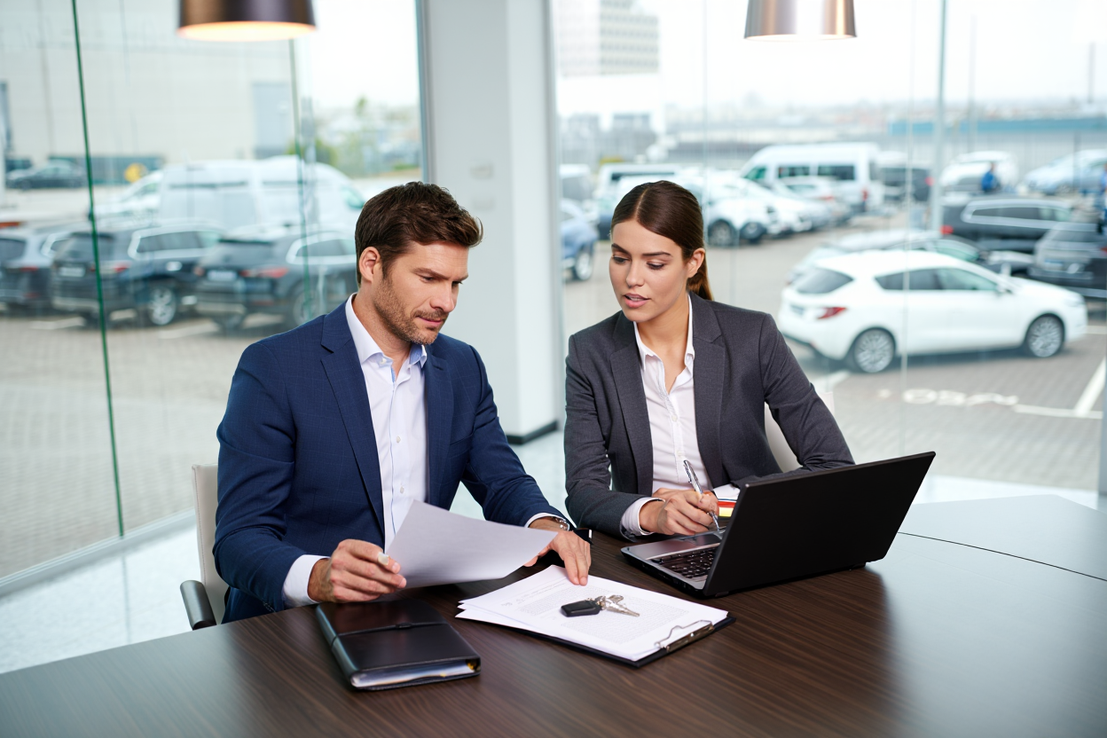 Venta de coche por una empresa